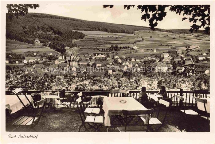 Bad Salzschlirf Fulda Hessen Waldgaststaette Marienlust Terrasse