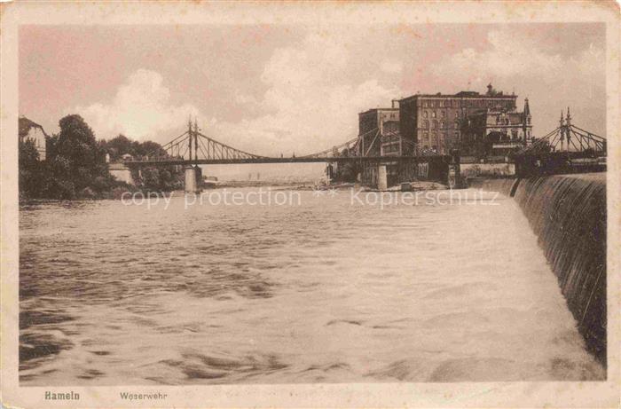 HAMELN Weser Weserwehr