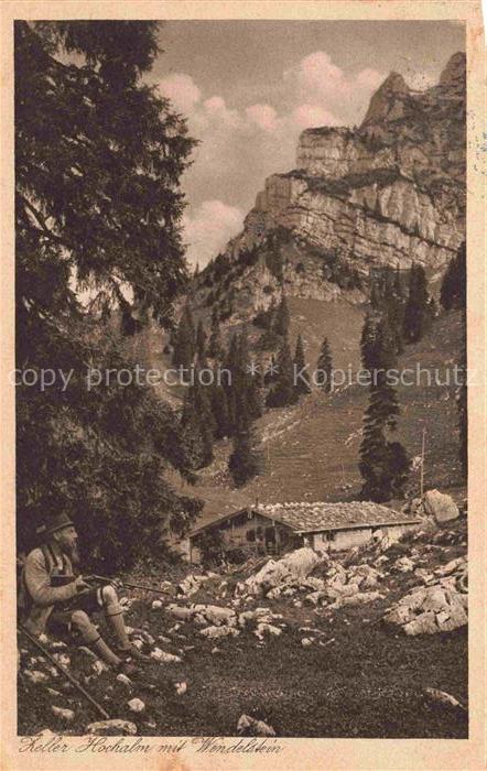 Bayrisch Zell Bayrischzell Zeller Hochalm mit Wendelstein Mangfallgebirge