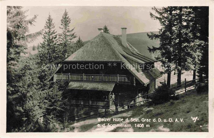 St Kathrein am Offenegg Weiz Steiermark AT Welzer Huette an der Sommeralm