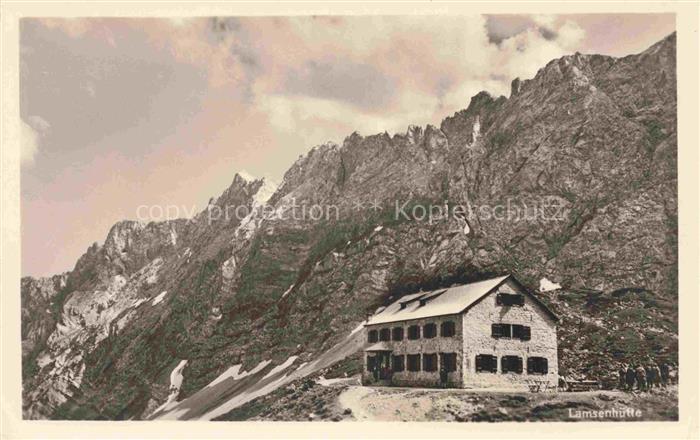 Lamsenhuette Lamsenjochhuette Schwaz Tirol AT Berghuette Alpen