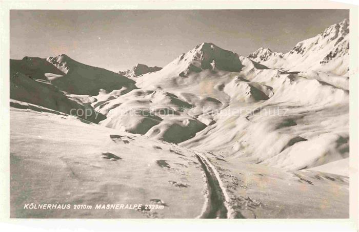 Serfaus Tirol AT Bergwelt im Winter Koelnerhaus Masneralpe