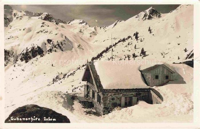 Gubenerhuette 2050m oetztal Tirol AT Berghuette oetztaler Alpen