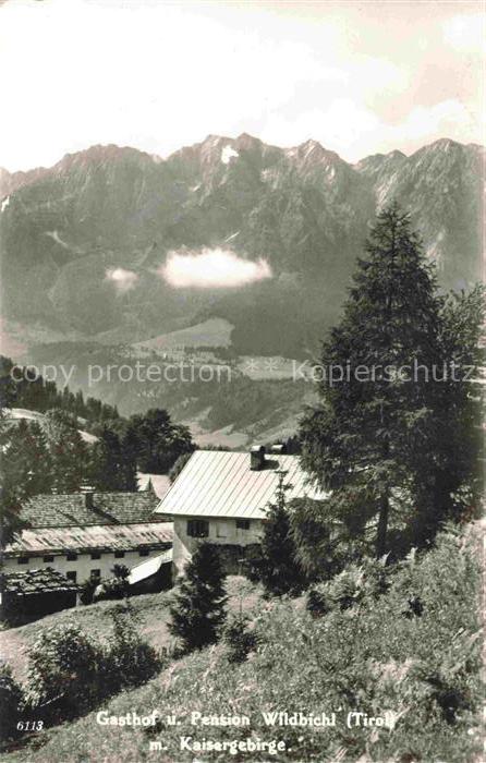 KUFSTEIN Tirol AT Gasthof Pension Wildbichl mit Kaisergebirge