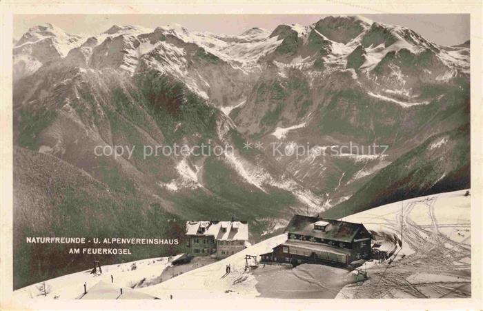 Ebensee Traunviertel Oberoesterreich AT Naturfreundehaus Alpenvereinshaus am Feu