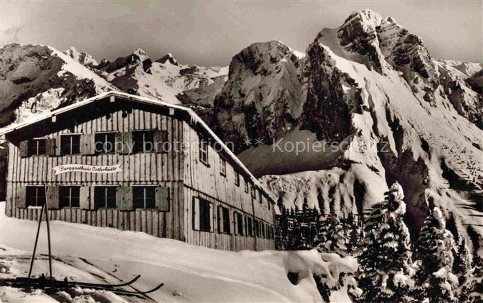 Pfronten Ostallgaeu Bayern Berggasthaus Ostlerhuette auf dem Breitenberg Allgaeu