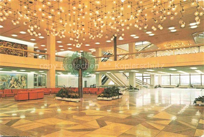 BERLIN  CITY Palast der Republik Hauptfoyer mit Glaeserner Blume Galerie
