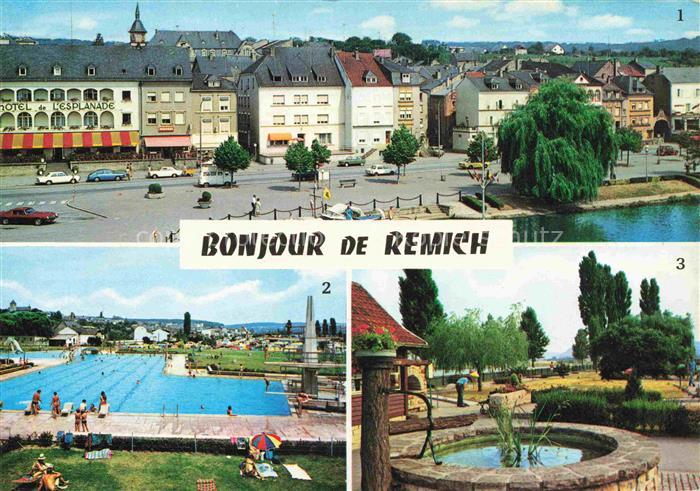 Remich Luxembourg Esplanade et Moselle Piscines Minigolf
