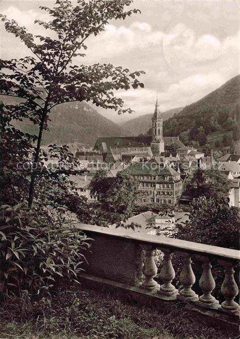 URACH Bad Reutlingen BW Ansicht mit Kirche Luftkurort Schwaebisch Alb