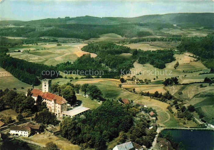 Burg Falkenfels Straubing-Bogen Bayern Fliegeraufnahme