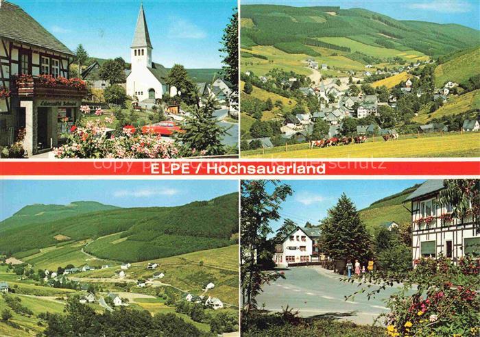 Elpe Olsberg Hochsauerlandkreis NRW Hotel Pension Haus Huelsenbeck Ortsansicht m