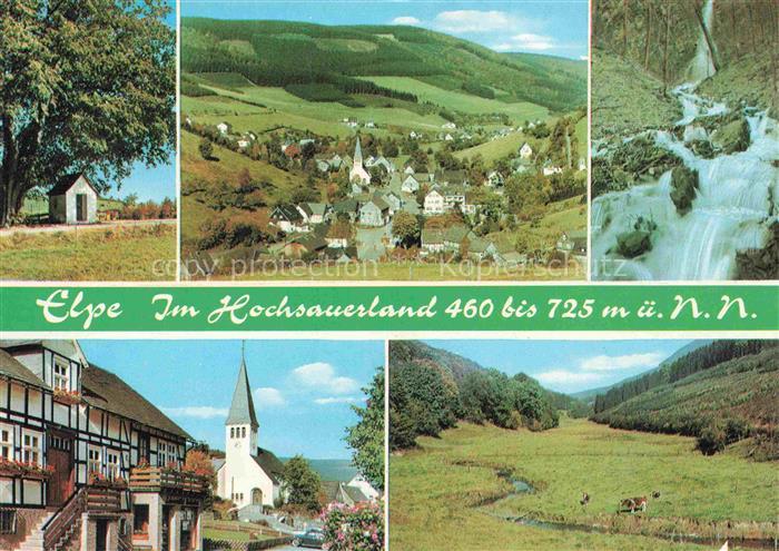 Elpe Olsberg Hochsauerlandkreis NRW Hotel Pension Haus Huelsenbeck Ortsansicht m