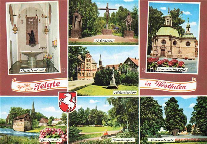 Telgte Warendorf Gnadenbild 12. Station Kreuz Gnadenkapelle Muenstertor Ems Park