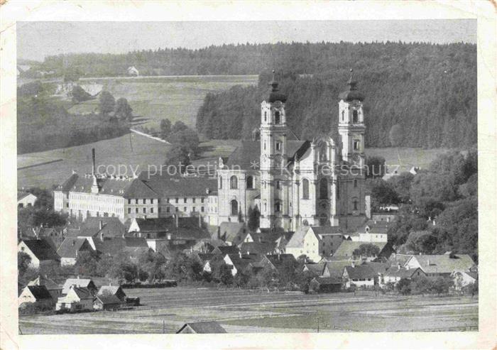 Ottobeuren Bayern Ansicht mit Basilika