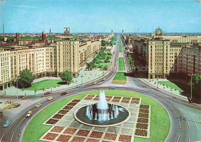 BERLIN  CITY Blick vom Strausberger Platz zur Karl-Marx-Allee