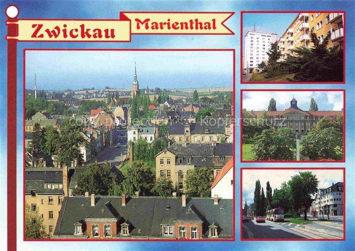 Marienthal  Zwickau Sachsen Stadtpanorama Hochhaus Staedtisches Klinikum Fritzsc