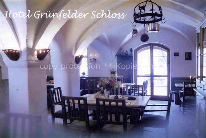 Waldenburg  Sachsen Hotel Gruenfelder Schloss Restaurant