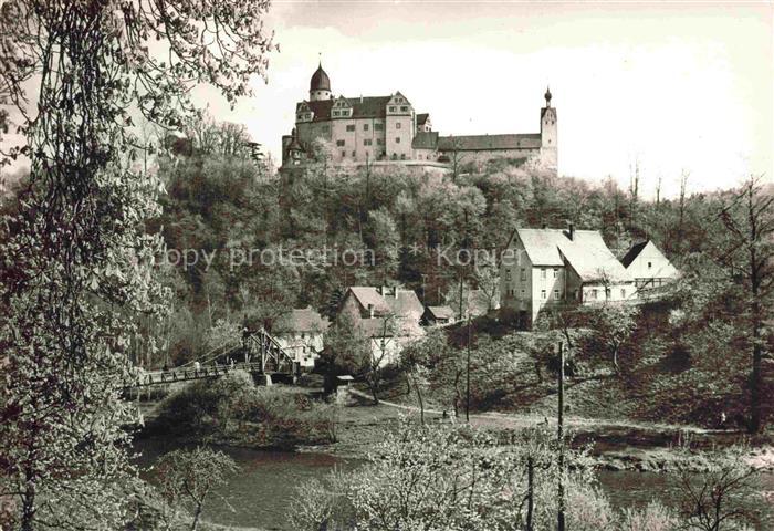 Rochsburg Mulde Lunzenau Sachsen Blick zum Schloss