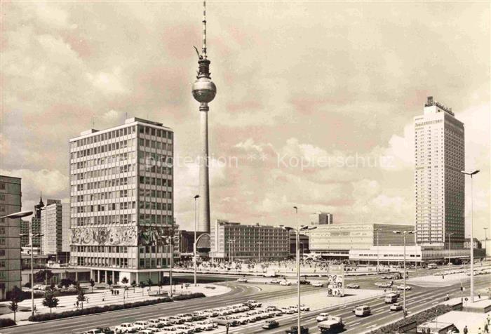 BERLIN  CITY Alexanderplatz Fernsehturm Hochhaeuser Hotels