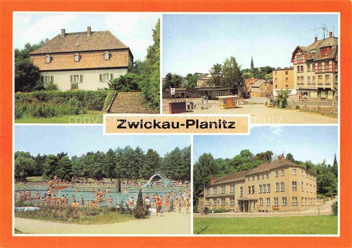 Planitz ZWICKAU Sachsen Gedenkstein der Opfer des Faschismus Teilansicht Strandb
