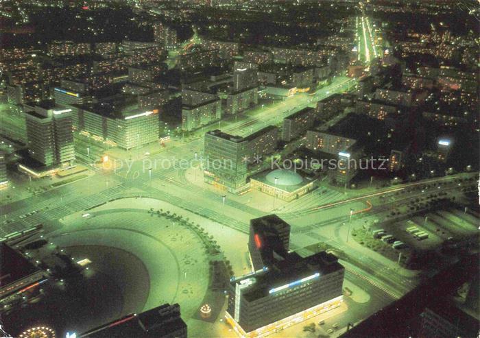 BERLIN  CITY Blick vom Fernsehturm Nachtaufnahme
