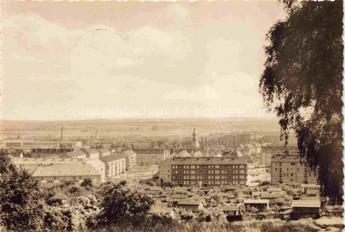 ZWICKAU  Sachsen Panorama Blick zur Paulus-Kirche