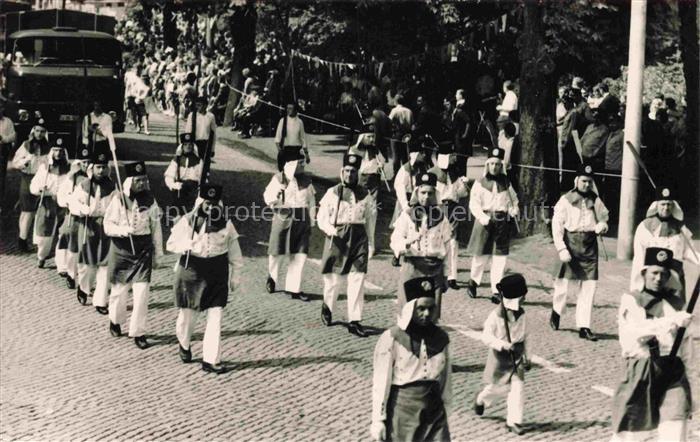 ZWICKAU Sachsen Silberbergleute im Umzug der 850 Jahrfeier