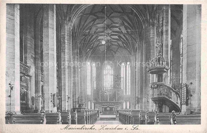 ZWICKAU  Sachsen Marienkirche Innenansicht