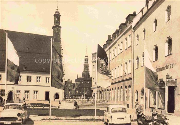 ZWICKAU Sachsen 850 Jahre Zwickau Neuberin-Platz Blick zum Dom