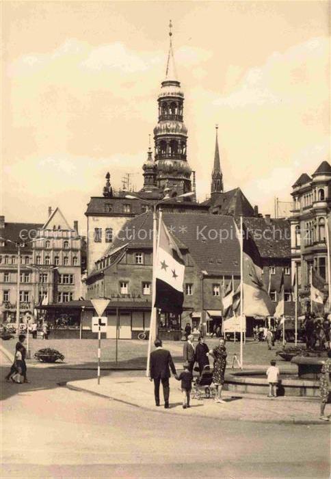 ZWICKAU Sachsen Hauptmarkt Blick zum Dom 850 Jahre Jubilaeum