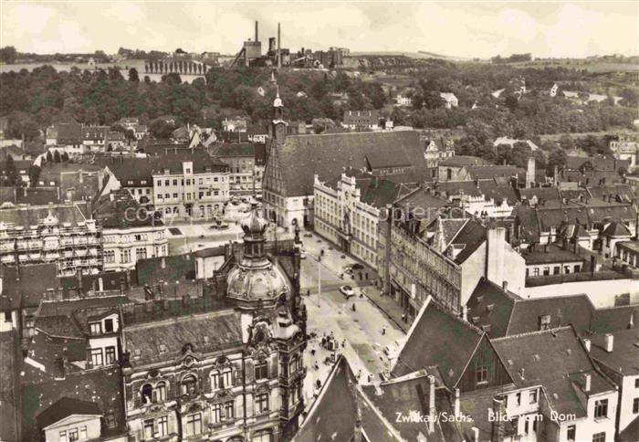 ZWICKAU  Sachsen Stadtpanorama Blick vom Dom
