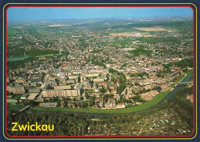 ZWICKAU  Sachsen Fliegeraufnahme