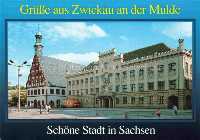 ZWICKAU  Sachsen Gewandhaus und Rathaus