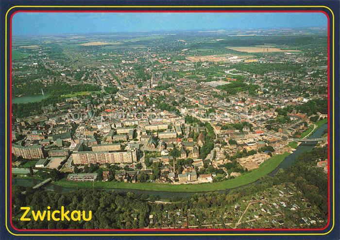 ZWICKAU  Sachsen Fliegeraufnahme
