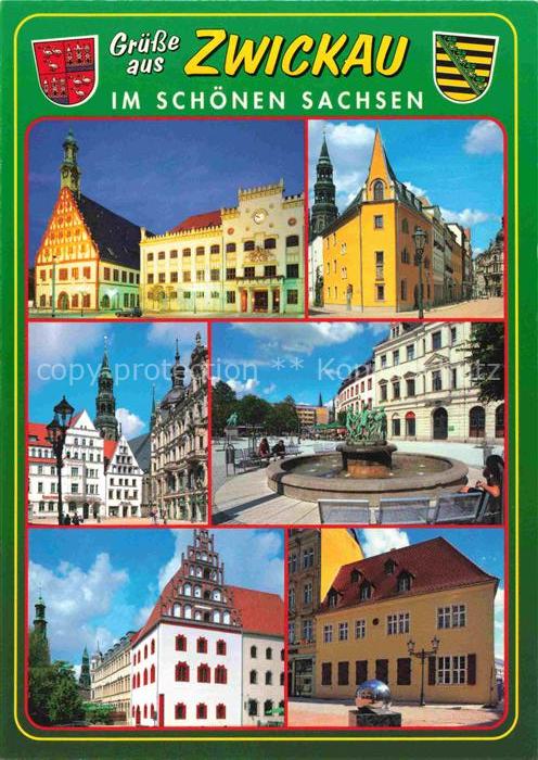 ZWICKAU  Sachsen Motive Stadtzentrum Architektur