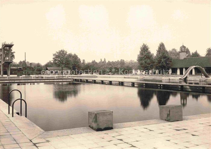 ZWICKAU  Sachsen Volksbad Freibad