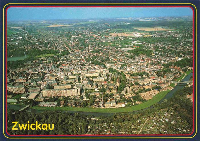 ZWICKAU  Sachsen Fliegeraufnahme