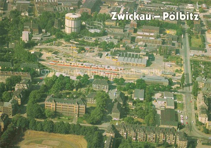 Poelbitz Zwickau Sachsen Ditteschule Strassenbahndepot der Verkehrsbetriebe Schl