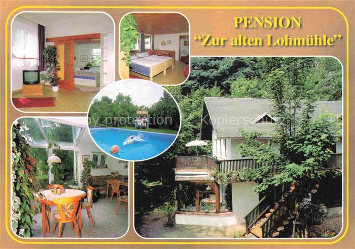 Rochlitz Sachsen Pension zur alten Lohmuehle Gastraum Fremdenzimmer