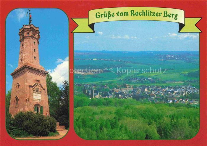 Rochlitz Sachsen Friedrich-August-Turm Panorama Blick auf die Stadt