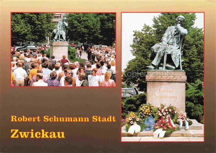 ZWICKAU  Sachsen Einweihung des Robert-Schumann-Denkmals am 8. Juni 1993