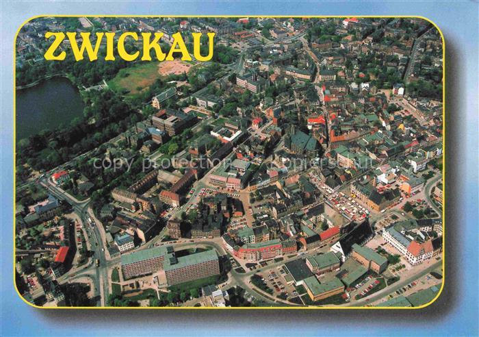 ZWICKAU  Sachsen Blick auf den Stadtkern