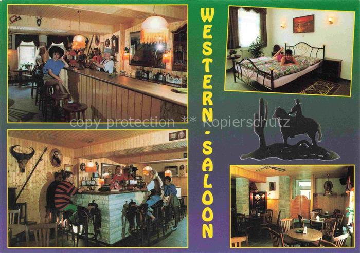 ZWICKAU  Sachsen Western Saloon Gastraeume Fremdenzimmer