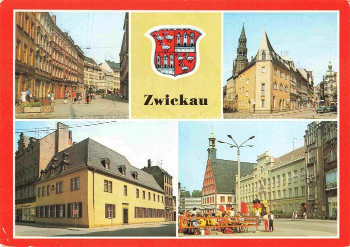 ZWICKAU  Sachsen aeussere Plauensche Strasse Schiffchen Robert-Schumann-Haus Rat