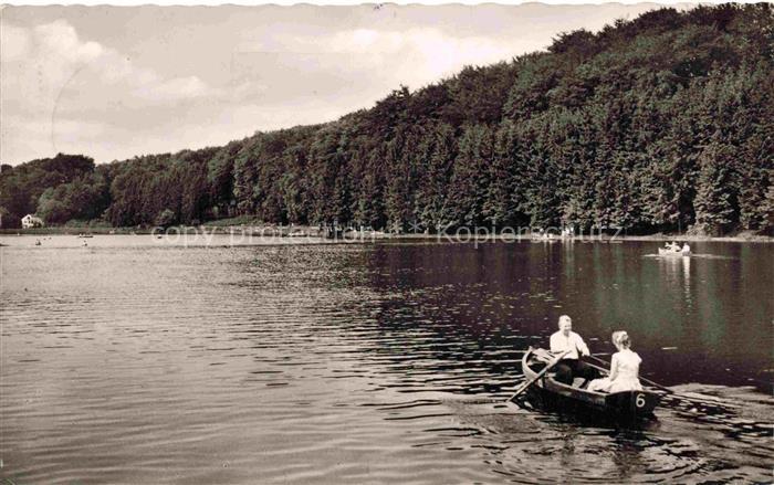 Leichlingen Rheinland NRW Talsperre Diepental Bootfahren