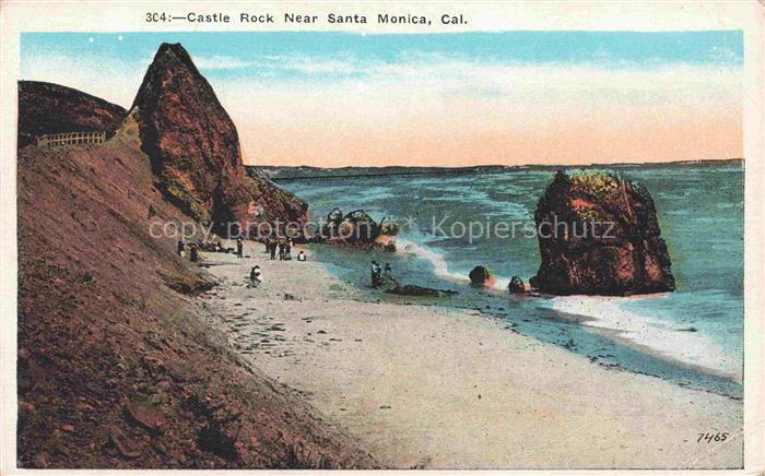 Santa Monica California USA Castle Rock Beach