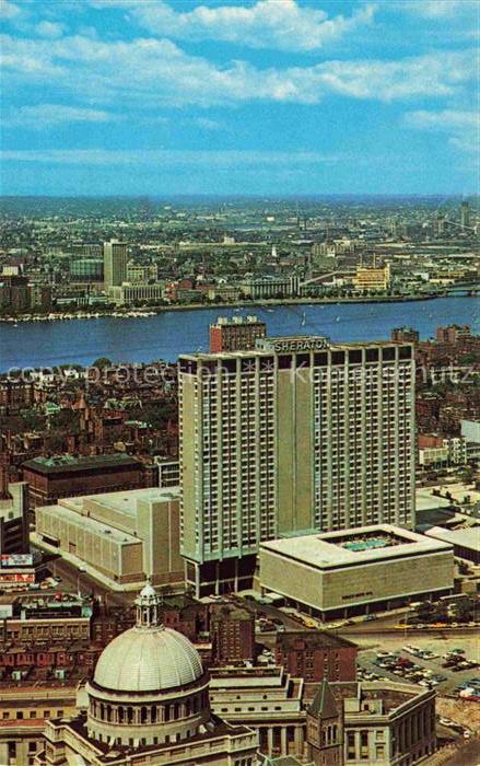 Boston Massachusetts USA Sheraton Boston Hotel Prudential Center aerial view