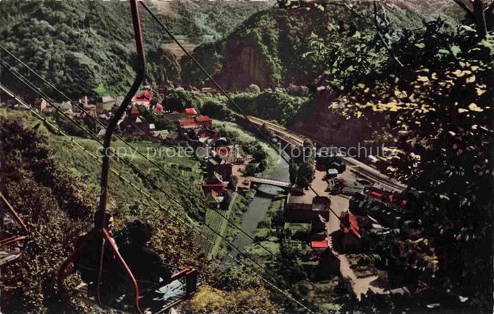 Altenahr Ahrweiler Rheinland-Pfalz Blick ins Tal Sesselbahn