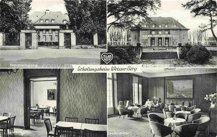 Niederbieber Neuwied Rheinland-Pfalz Erholungsheim Weisser Berg Haupteingang Gar