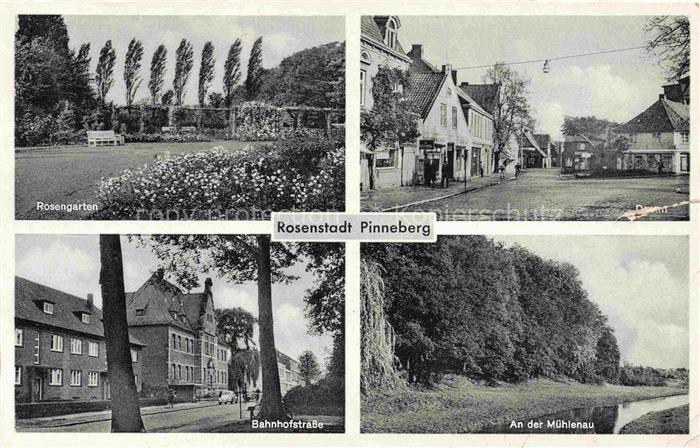 Pinneberg Schleswig-Holstein Rosengarten Bahnhofstrasse An der Muehlenau